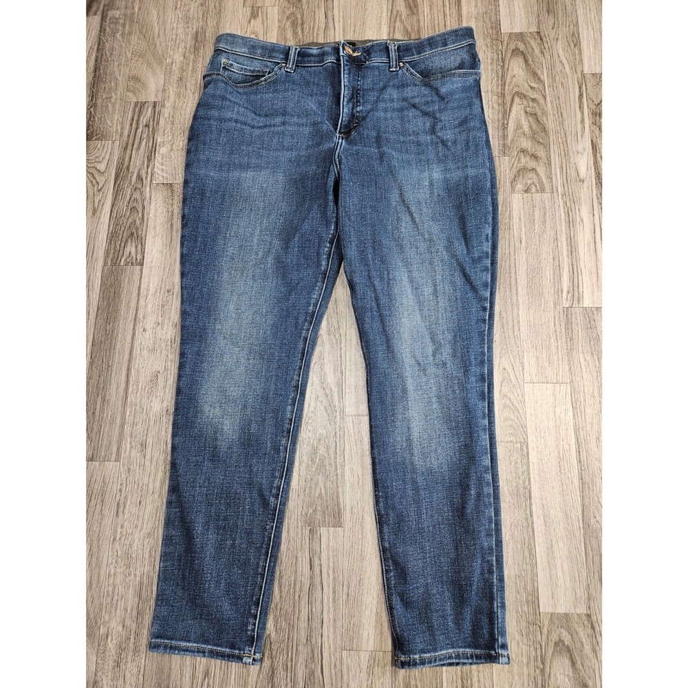 Lee Skinny Leg Jeans Womens 16 Medium Blue Slim Fit Mid Rise Stretch Denim